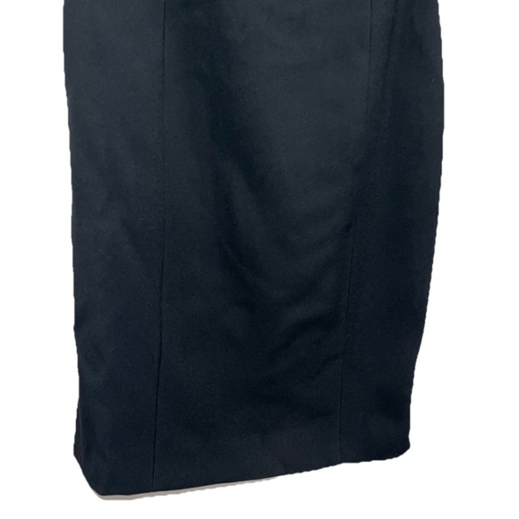 VERSACE Enver Black Sheath Midi Dress IT 40 US 4 ASO Hailey Bieber Stretch NWT - Picture 9 of 15